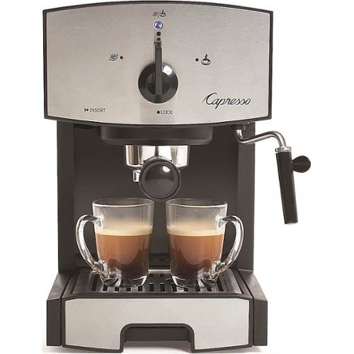Capresso - EC50 Espresso Machine with 15 bars of pressure and Milk Frother - Stainless Steel_0