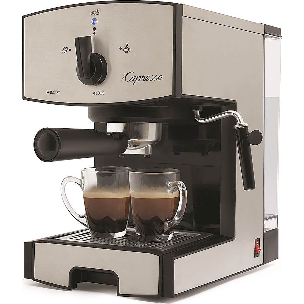 Capresso - EC50 Espresso Machine with 15 bars of pressure and Milk Frother - Stainless Steel_3