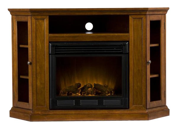 SEI Furniture - Electric Media Fireplace for Most Flat-Panel TVs Up to 46" - Mahogany_1