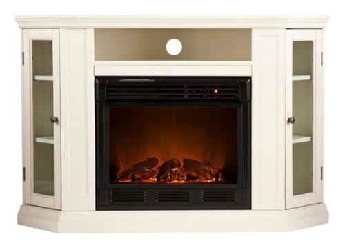 SEI Furniture - Electric Media Fireplace for Most Flat-Panel TVs Up to 46" - Ivory_0
