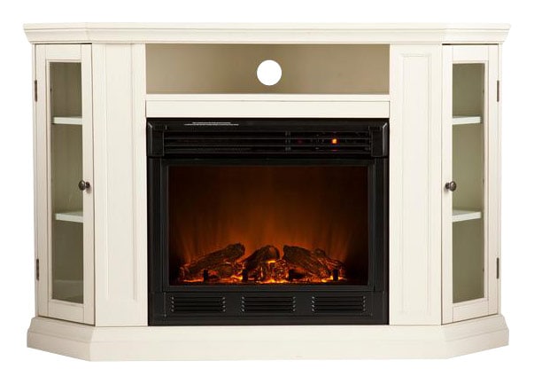 SEI Furniture - Electric Media Fireplace for Most Flat-Panel TVs Up to 46" - Ivory_1