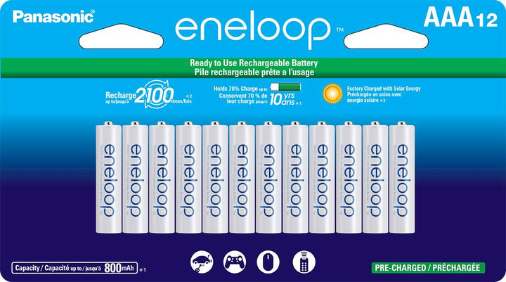Panasonic - eneloop Rechargeable AAA Batteries (12-Pack)_1