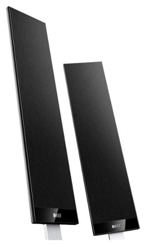 KEF - T Series Dual 4-1/2" 2-1/2-Way Satellite Speakers (Pair) - Black_0