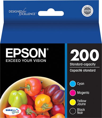 Epson - 200 4-Pack Ink Cartridges - Black/Cyan/Magenta/Yellow_0