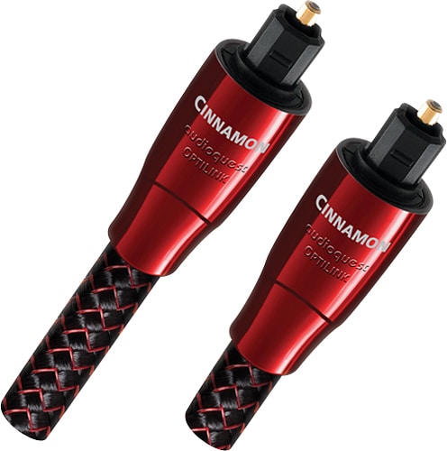 AudioQuest - OptiLink Cinnamon 4.9' Digital Optical Interconnect Cable - Red_2
