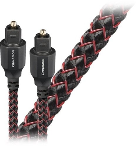 AudioQuest - OptiLink Cinnamon 4.9' Digital Optical Interconnect Cable - Red_0