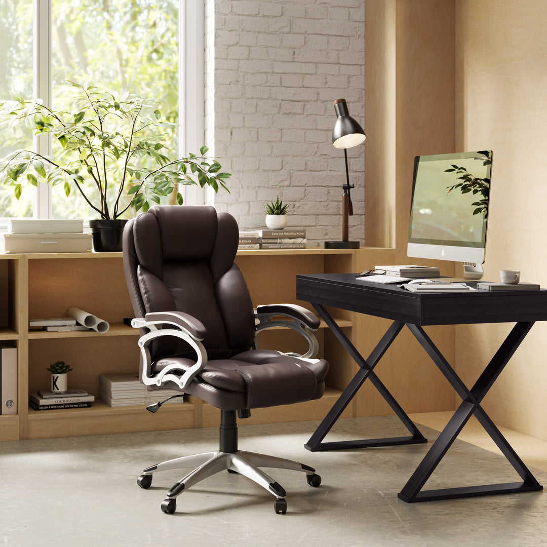 CorLiving LOF-498-O Executive Office Chair - Espresso_3
