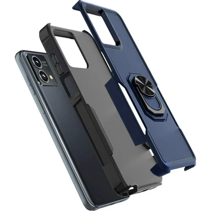 SaharaCase - ArmorPro Kickstand Case for Motorola Moto G Play (2024) - Navy Blue_2