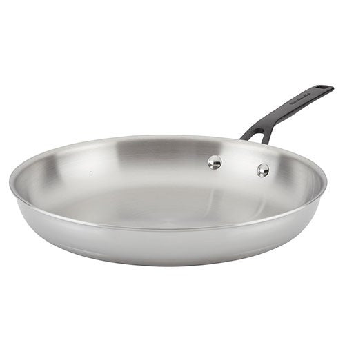 12.25" Stainless Steel 5-Ply Clad Fry Pan_0