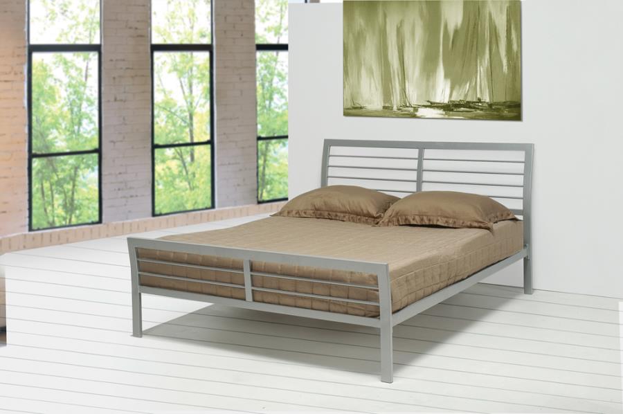 Cooper Full Metal Bed Silver_0