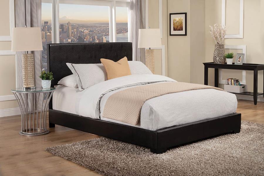 Conner Full Upholstered Panel Bed Black_0