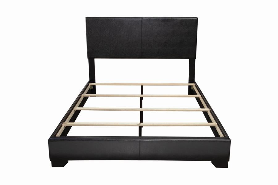 Conner Eastern King Upholstered Panel Bed Black_3