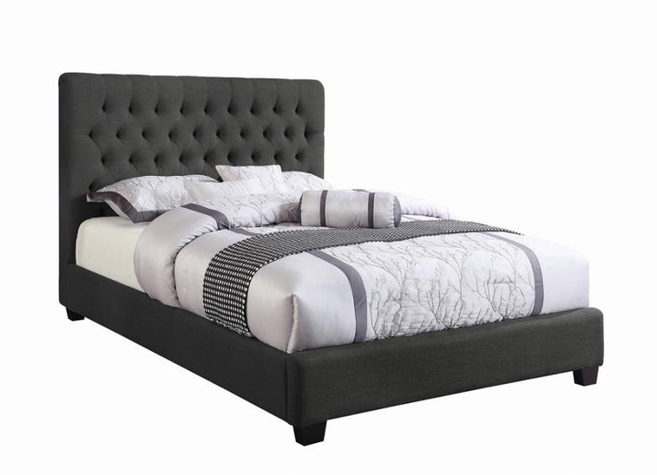 Chloe Tufted Upholstered Queen Bed Charcoal_2