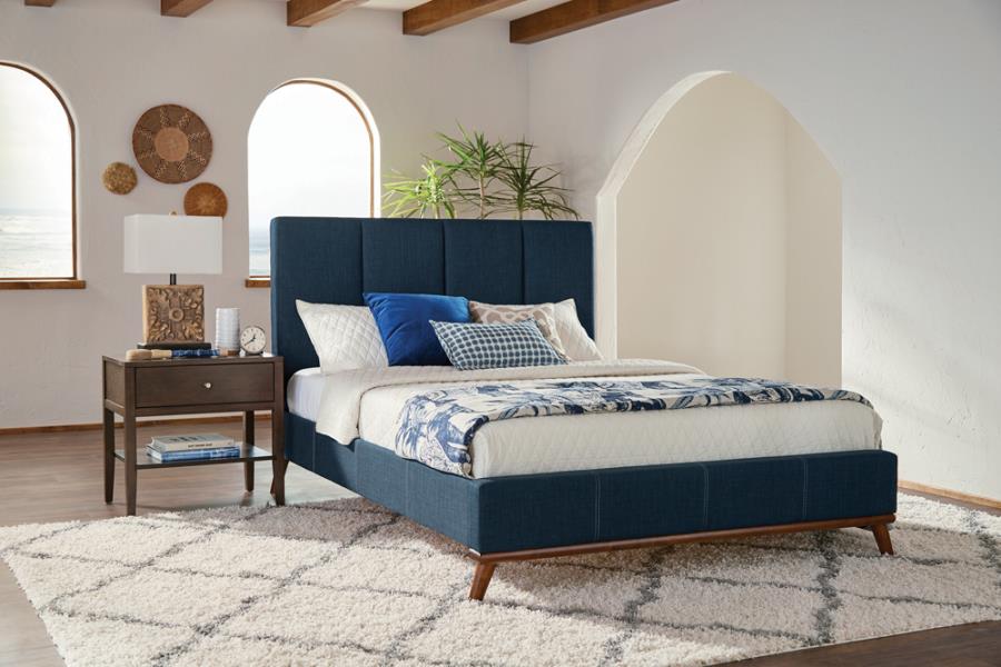 Charity Eastern King Upholstered Bed Blue_1