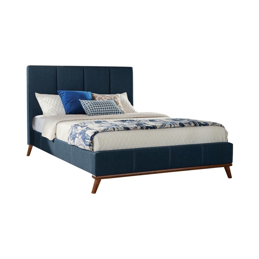 Charity Queen Upholstered Bed Blue_1
