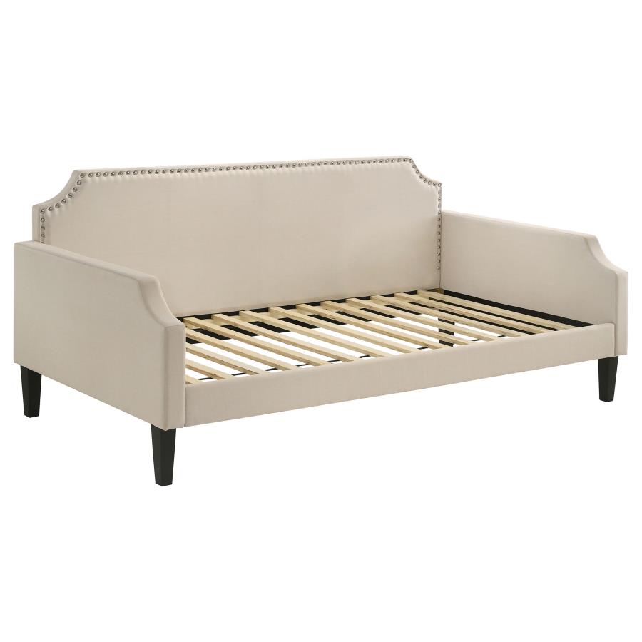 Olivia Upholstered Twin Daybed with Nailhead Trim_2