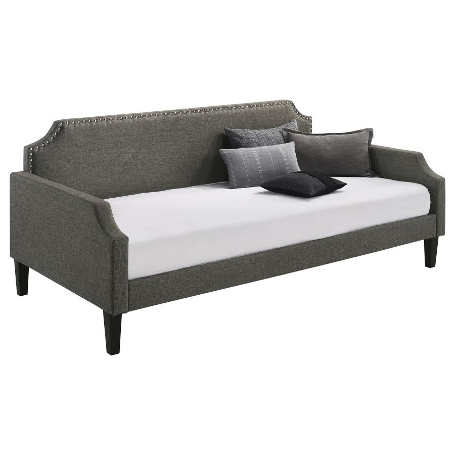 Olivia Upholstered Twin Daybed with Nailhead Trim_1