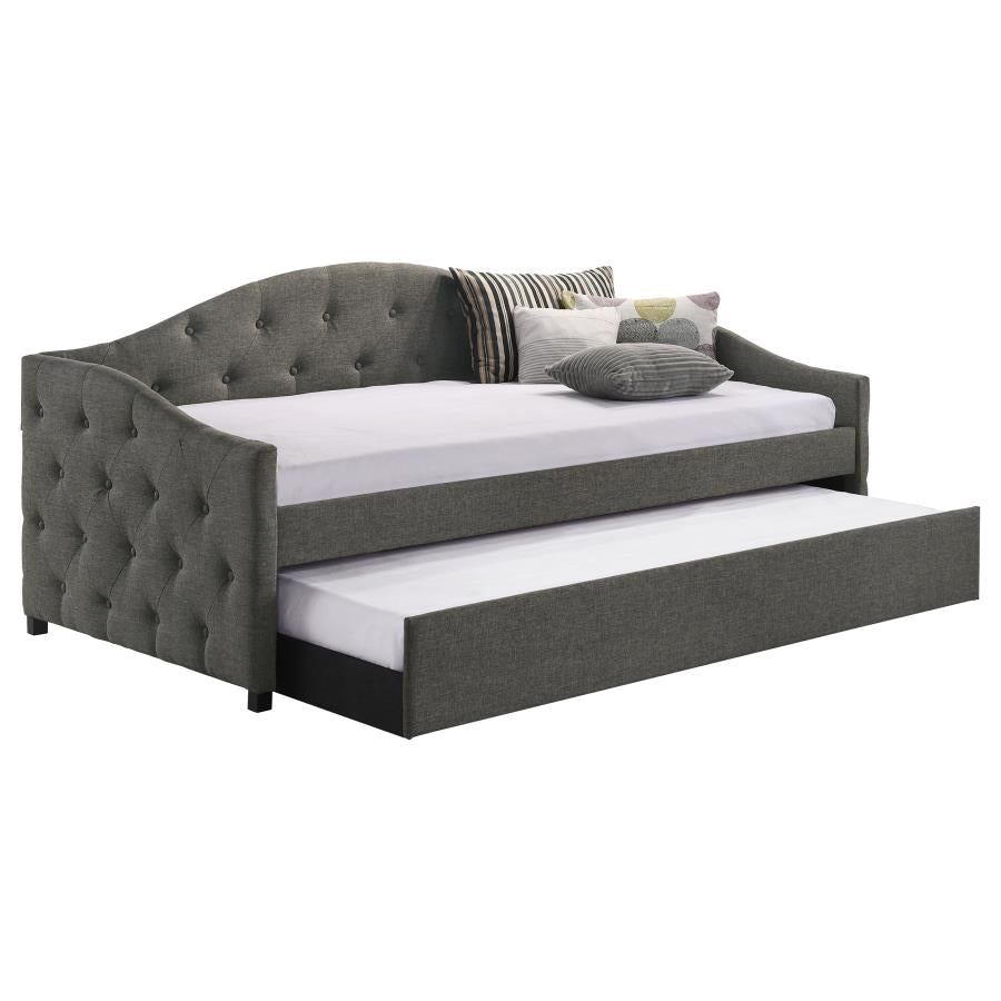 Sadie Upholstered Twin Daybed with Trundle_1