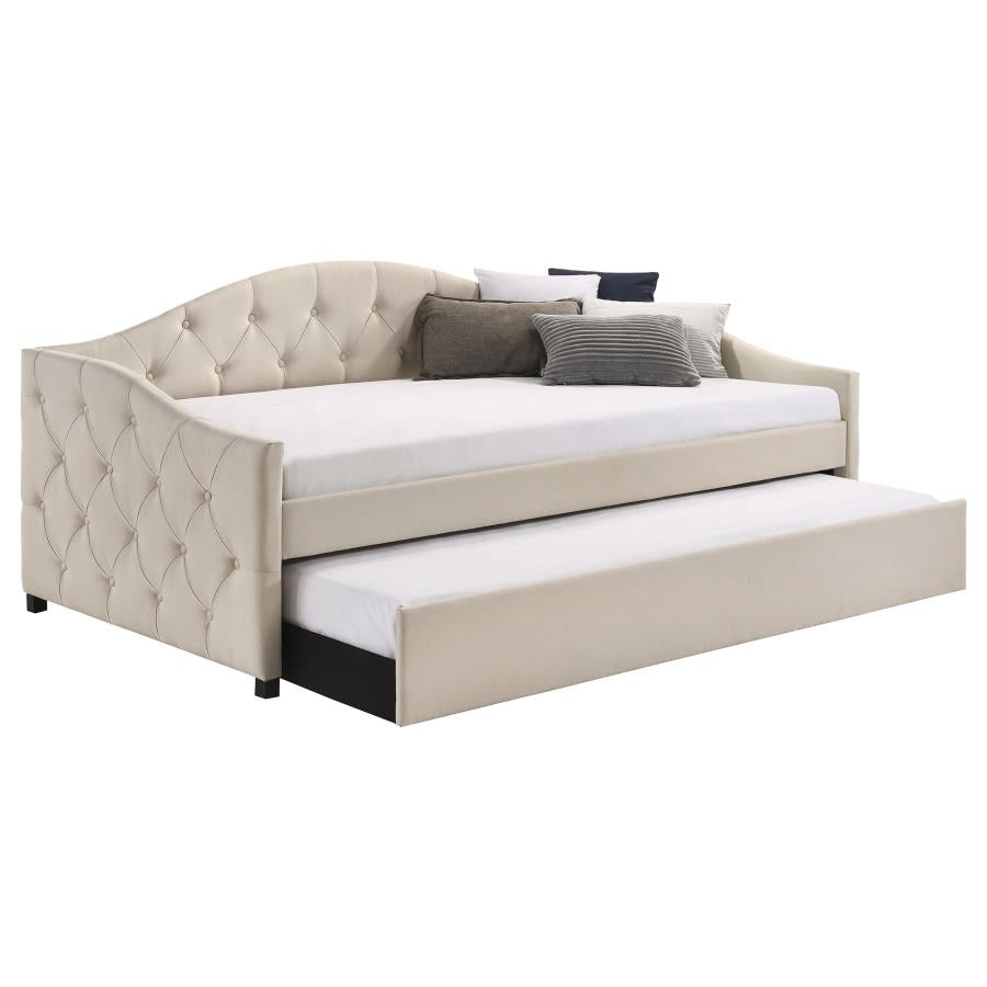 Sadie Upholstered Twin Daybed with Trundle_1