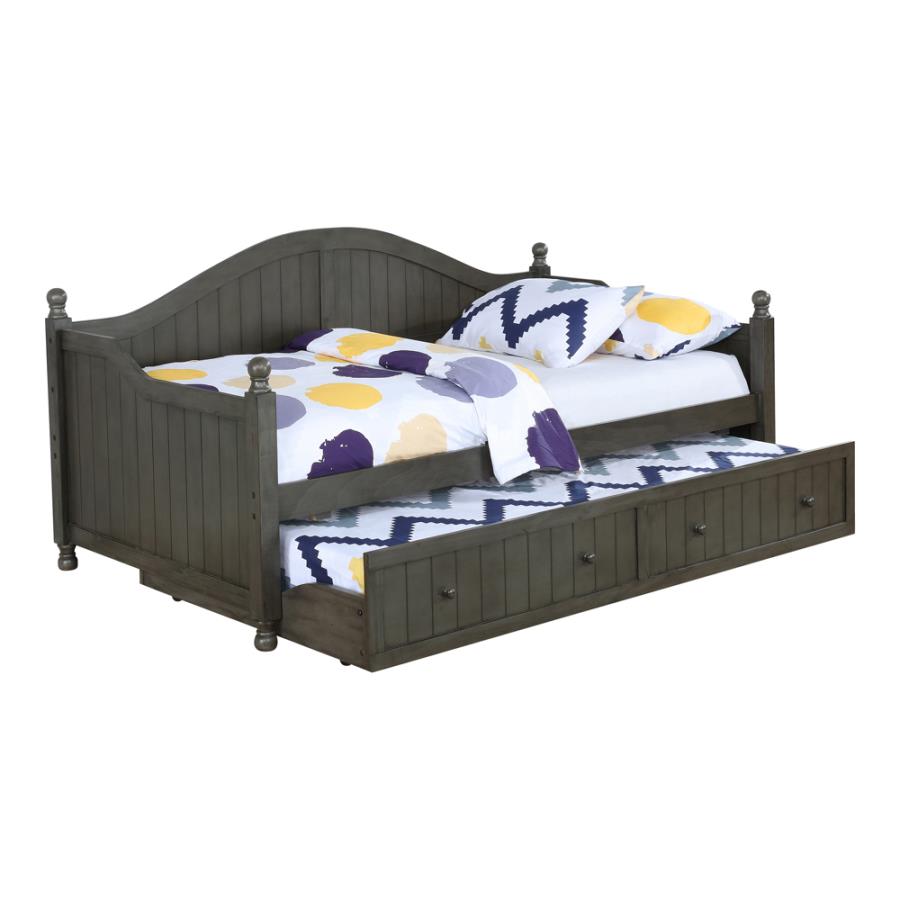 Julie Twin Daybed with Trundle Warm Grey_1