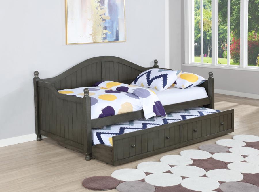 Julie Twin Daybed with Trundle Warm Grey_0