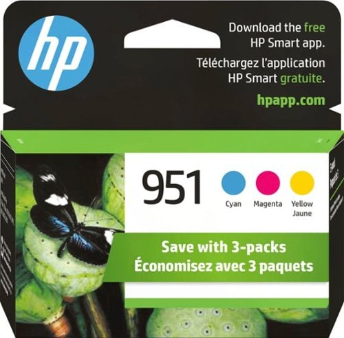 HP - 951 3-Pack Standard Capacity Ink Cartridges - Cyan/Magenta/Yellow_0