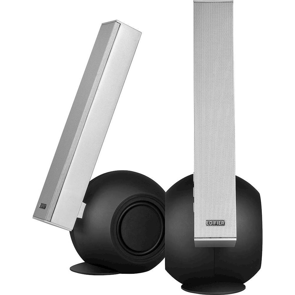 Edifier - e10 Exclaim 36W Bookshelf Speaker System - Black/Silver_1