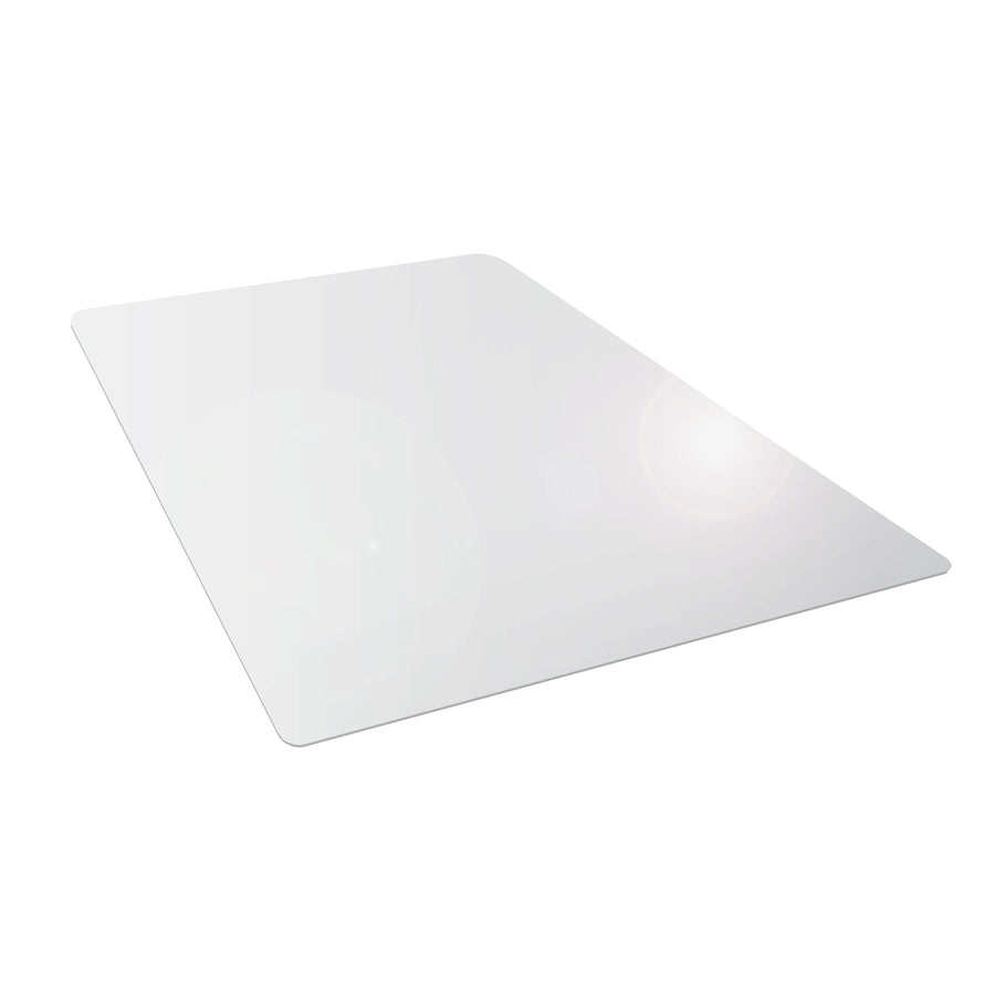 Floortex Basic Plus Polycarbonate 48" x 60" Chair Mat for Hard Floor - Clear_0