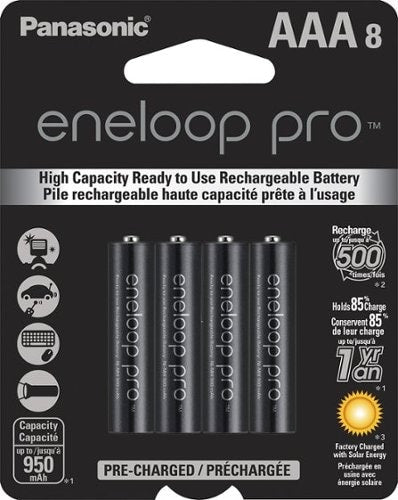 Panasonic - eneloop pro Rechargeable AAA Batteries (8-pack)_0