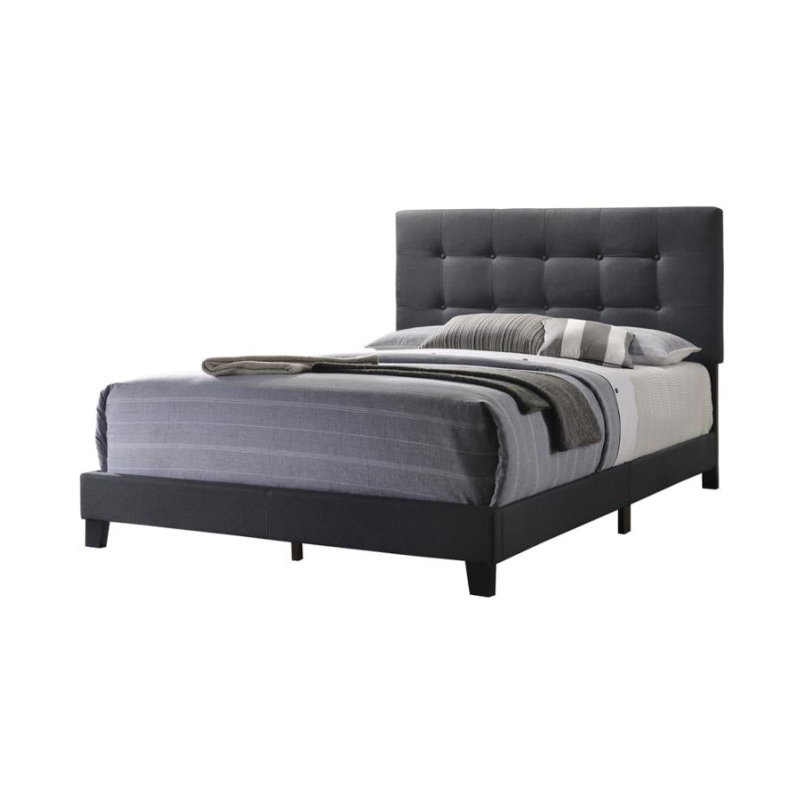 Mapes Tufted Upholstered Eastern King Bed Charcoal_1