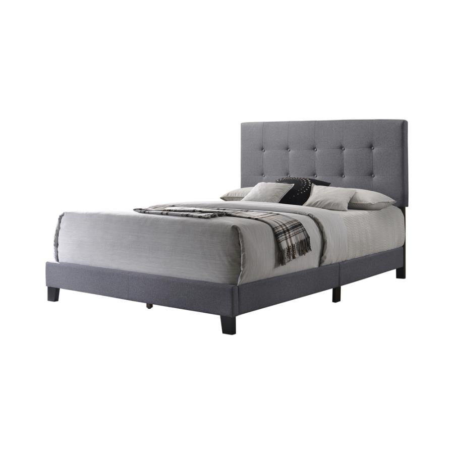 Mapes Tufted Upholstered Eastern King Bed Grey_1
