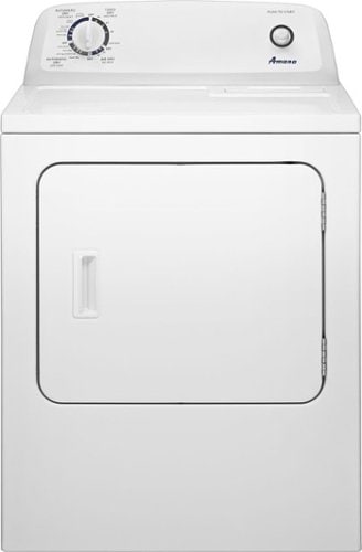 Amana - 6.5 Cu. Ft. Electric Dryer with Automatic Dryness Control - White_0