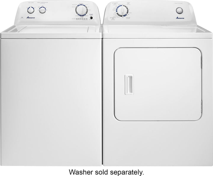 Amana - 6.5 Cu. Ft. Gas Dryer with Automatic Dryness Control - White_5