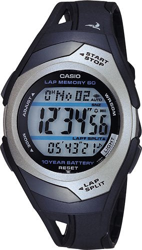 Casio - Men's Runner Eco-Friendly Digital Watch - Black_0