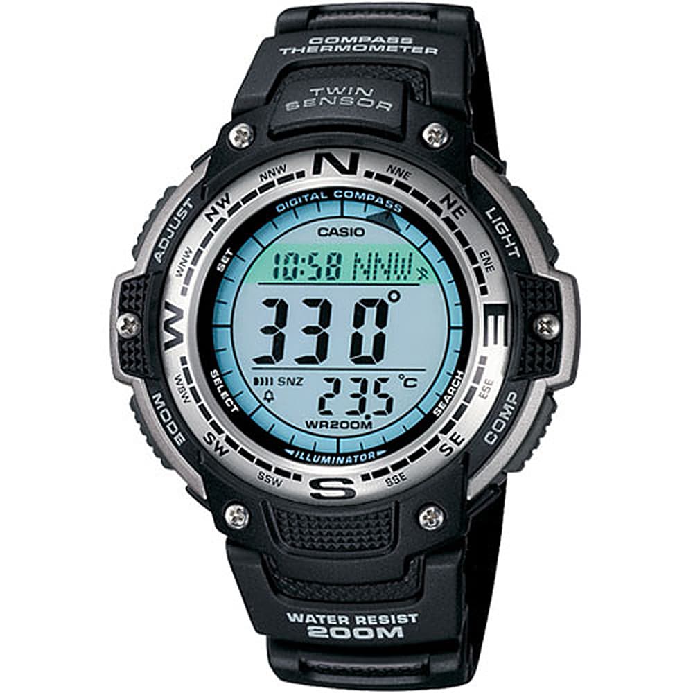 Casio - Men's Digital Compass Twin Sensor Sport Watch - Black_1
