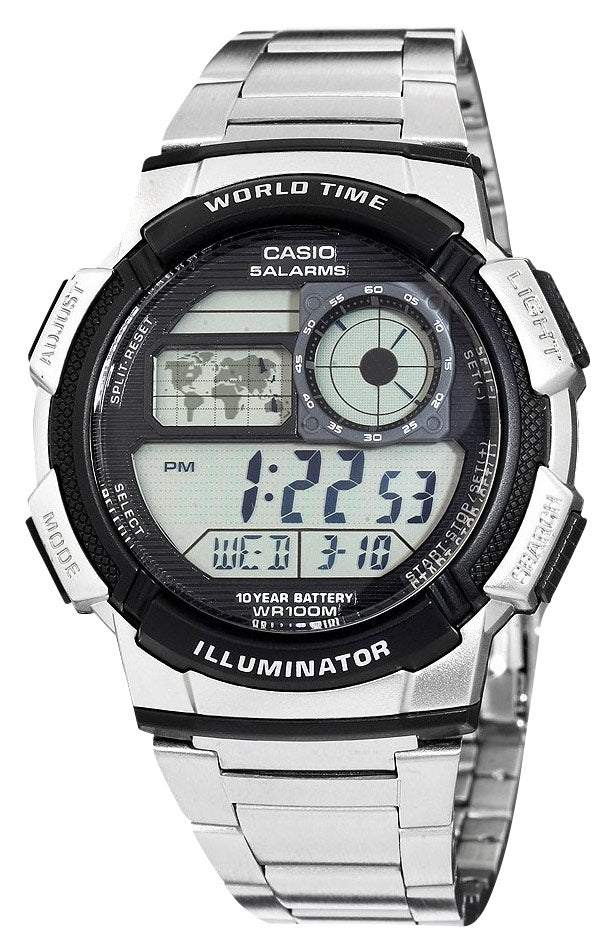 Casio - Men's Digital Sport Watch - Stainless Steel_1