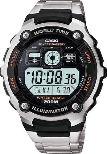 Casio - Men's Multifunctional Digital Sport Watch - Stainless Steel_2