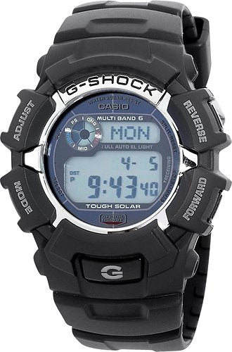 Casio - Men's G-Shock Solar Atomic Digital Sports Watch - Black_0