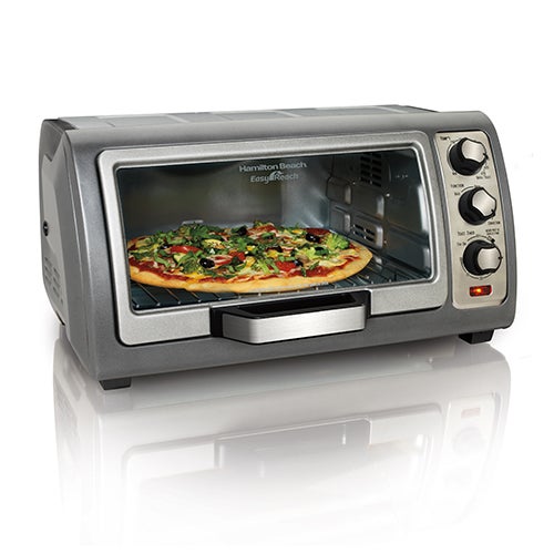 6 Slice Easy Reach Convection Toaster Oven Silver_0