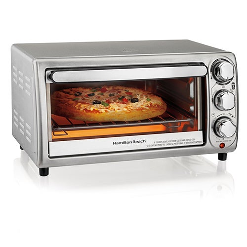 4-Slice Silver Toaster Oven_0