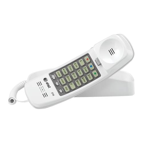AT&T - 210M Trimline Corded Telephone - White_1