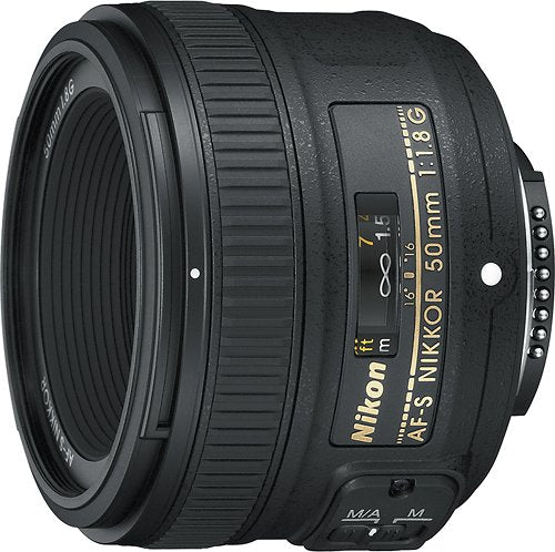Nikon - AF-S NIKKOR 50mm f/1.8G Standard Lens - Black_0