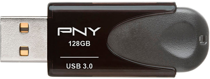 PNY - 128GB Turbo Attache 4 USB 3.0 Flash Drive - Black_5