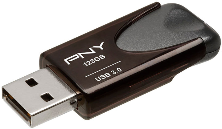 PNY - 128GB Turbo Attache 4 USB 3.0 Flash Drive - Black_3