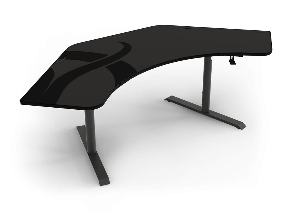 Arozzi - Arena Angelo Gaming Desk - Gun Metal_1