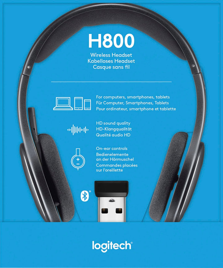 Logitech - H800 RF Wireless On-Ear Headset - Black_2