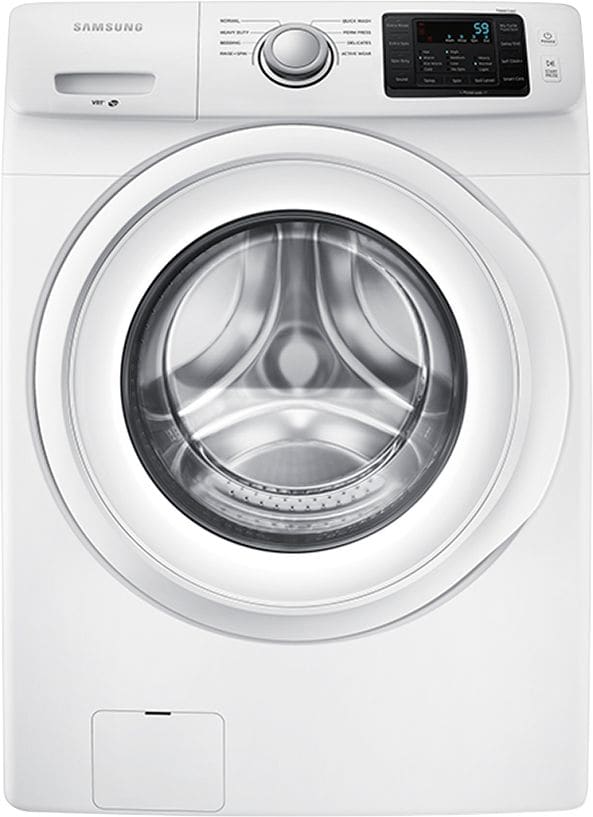 Samsung - 4.2 Cu. Ft. High Efficiency Stackable Front Load Washer with Vibration Reduction Technology+ - White_1