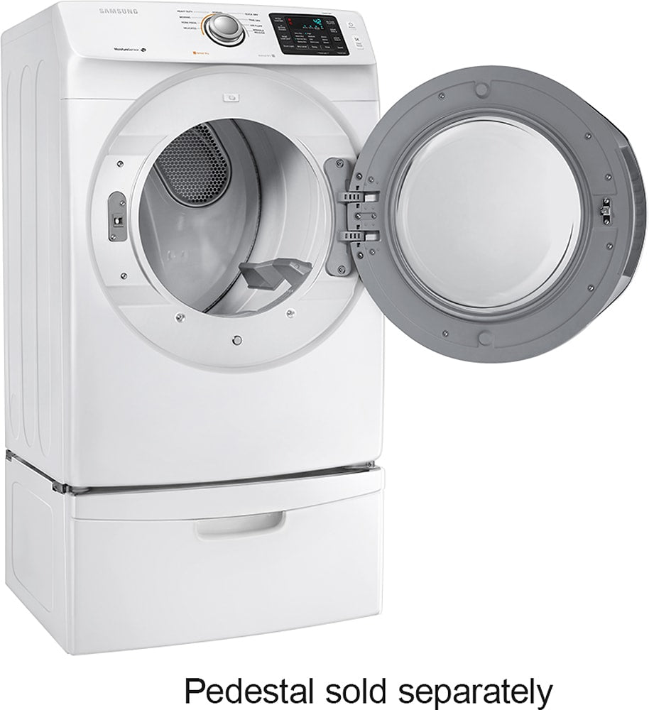Samsung - 7.5 Cu. Ft. Stackable Electric Dryer with Sensor Dry - White_6