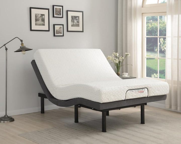 Negan Full Adjustable Bed Base Grey and Black_1