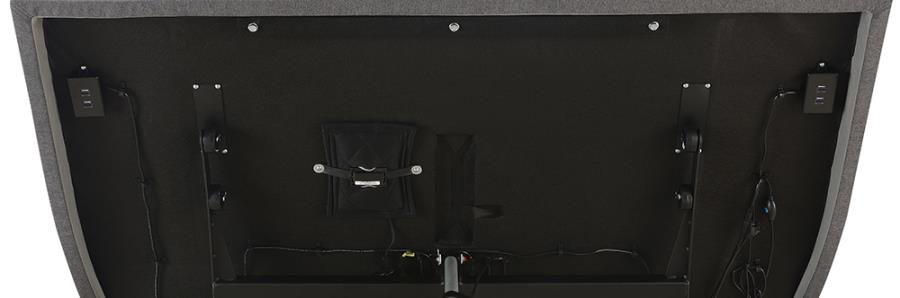Negan Twin XL Adjustable Bed Base Grey and Black_13